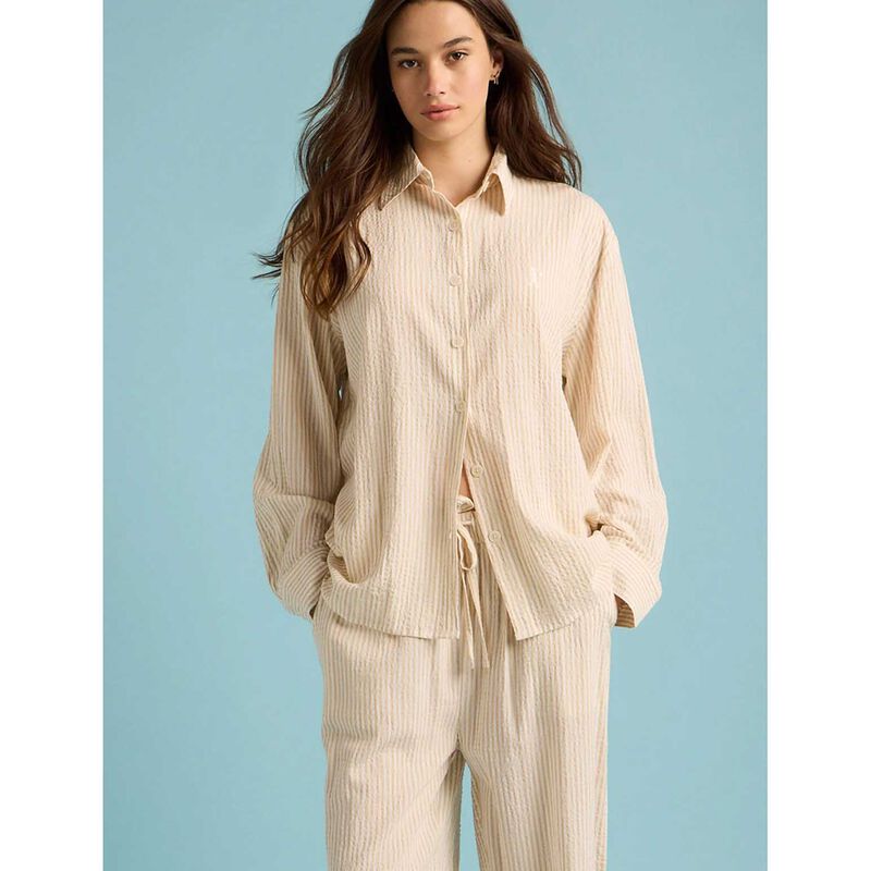 Papinelle Karen Walker Seersucker Stripe  F/L PJ Set image number 2